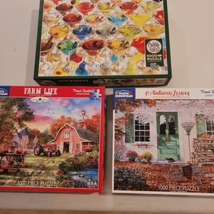 3-1000 piece puzzles